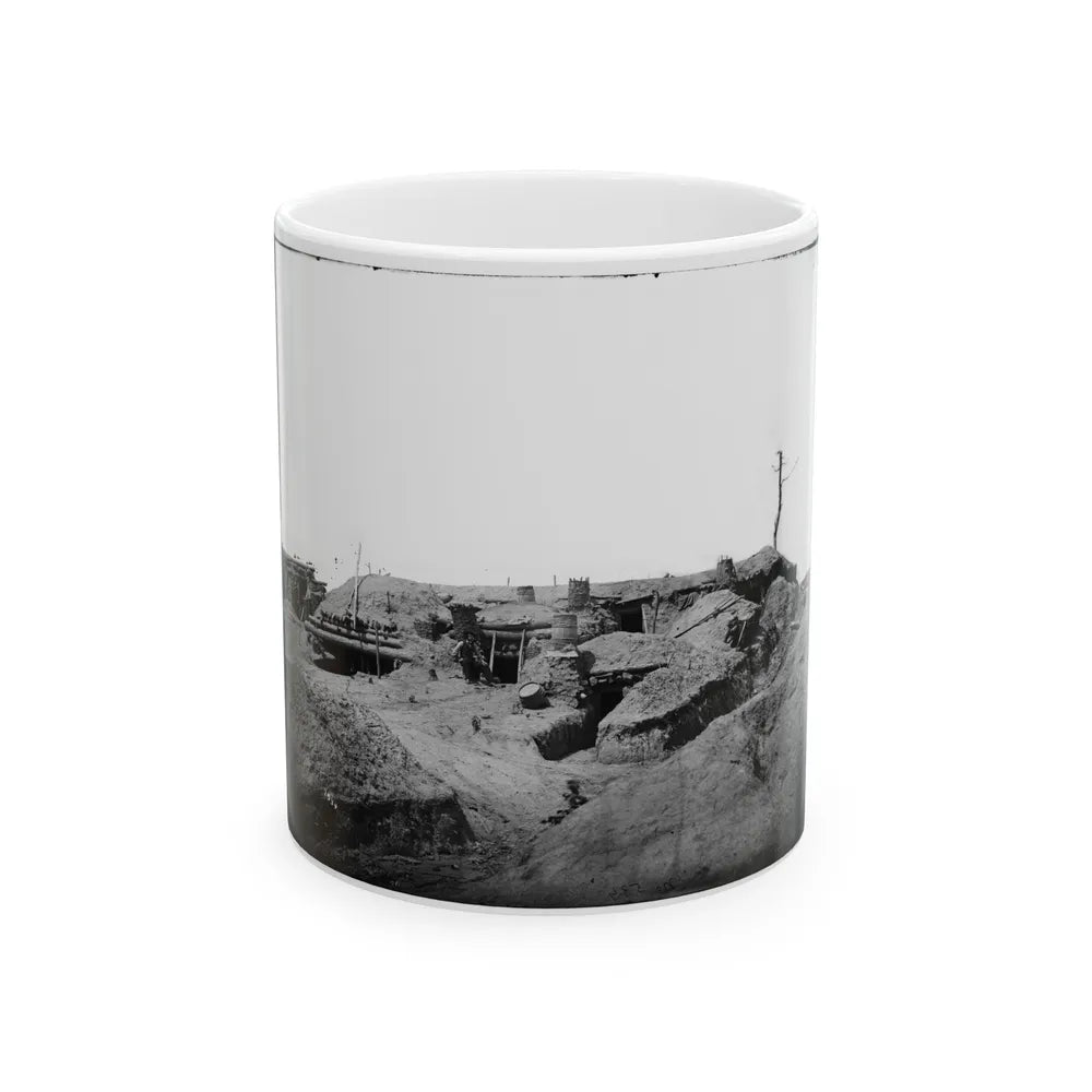 Petersburg, Va. Interior Of Fort Sedgwick (U.S. Civil War) White Coffee Mug-11oz-Go Mug Yourself