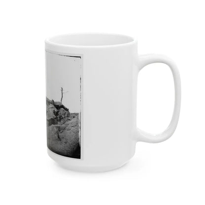 Petersburg, Va. Interior Of Fort Sedgwick (U.S. Civil War) White Coffee Mug-Go Mug Yourself