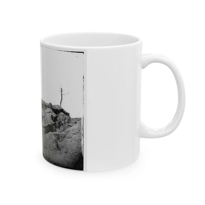 Petersburg, Va. Interior Of Fort Sedgwick (U.S. Civil War) White Coffee Mug-Go Mug Yourself