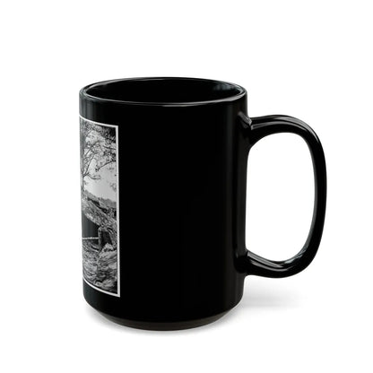 Petersburg, Va. Interior Of Fort Steadman (U.S. Civil War) Black Coffee Mug-Go Mug Yourself