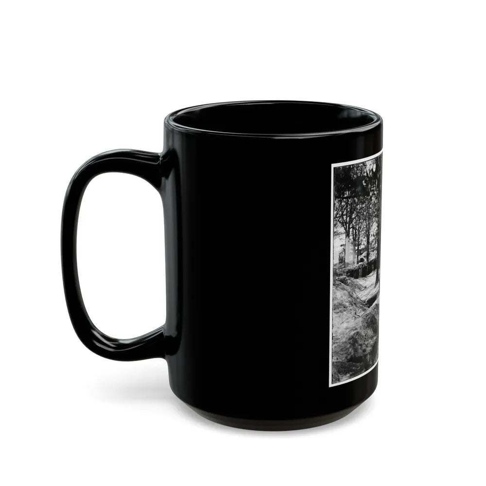 Petersburg, Va. Interior Of Fort Steadman (U.S. Civil War) Black Coffee Mug-Go Mug Yourself