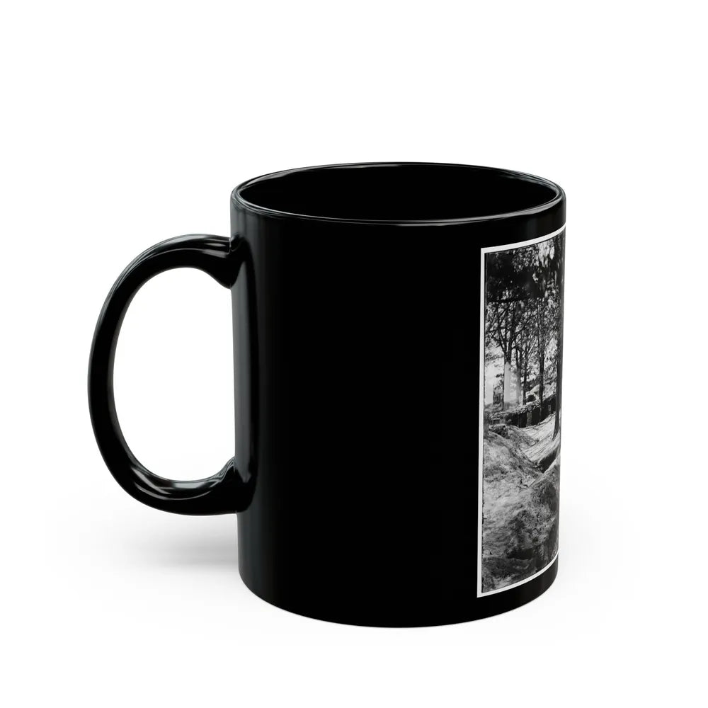 Petersburg, Va. Interior Of Fort Steadman (U.S. Civil War) Black Coffee Mug-Go Mug Yourself