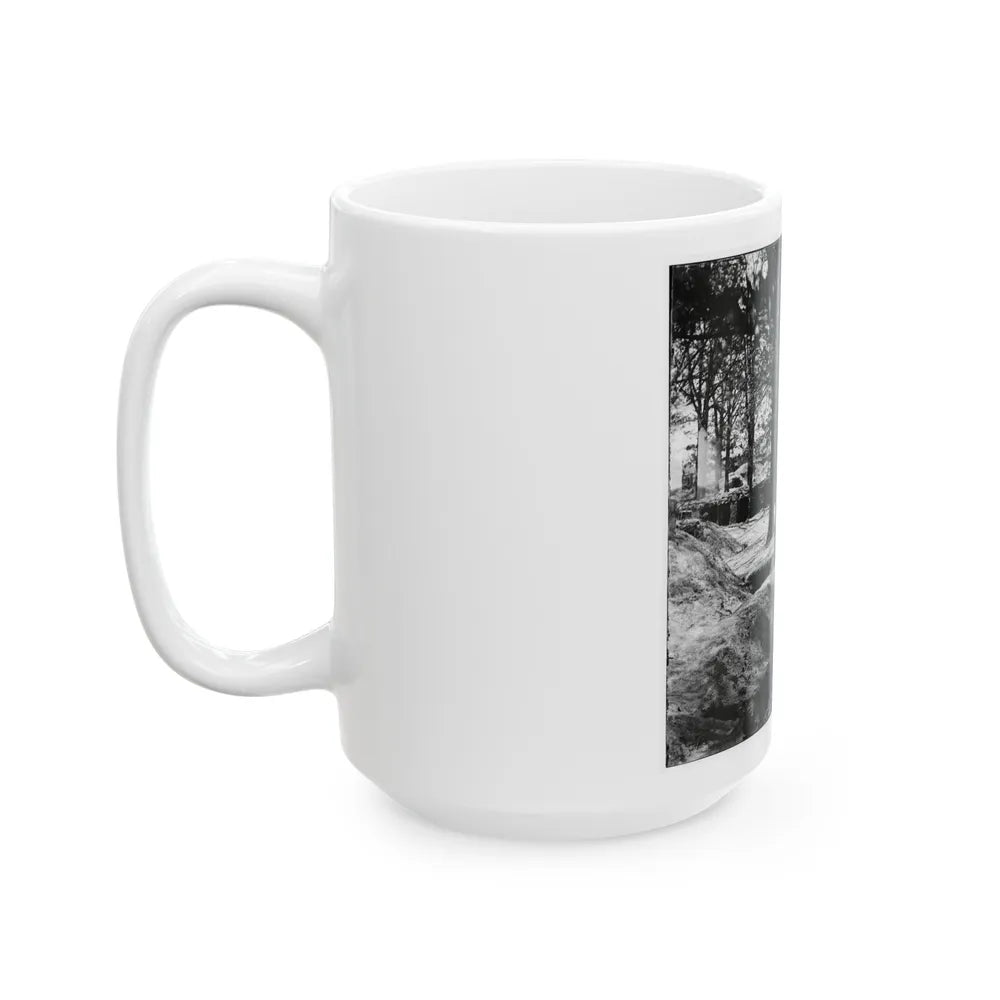 Petersburg, Va. Interior Of Fort Steadman (U.S. Civil War) White Coffee Mug-Go Mug Yourself