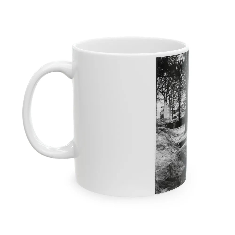 Petersburg, Va. Interior Of Fort Steadman (U.S. Civil War) White Coffee Mug-Go Mug Yourself