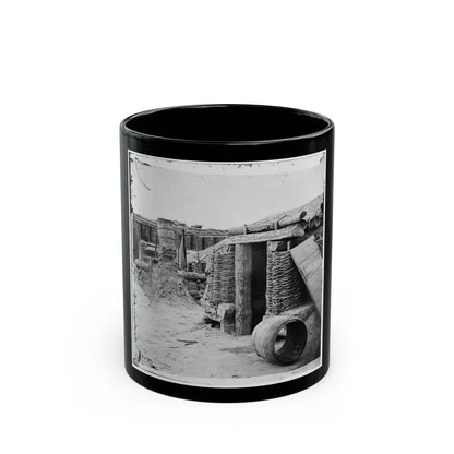 Petersburg, Va. Interior View Of Confederate Works (U.S. Civil War) Black Coffee Mug-11oz-Go Mug Yourself