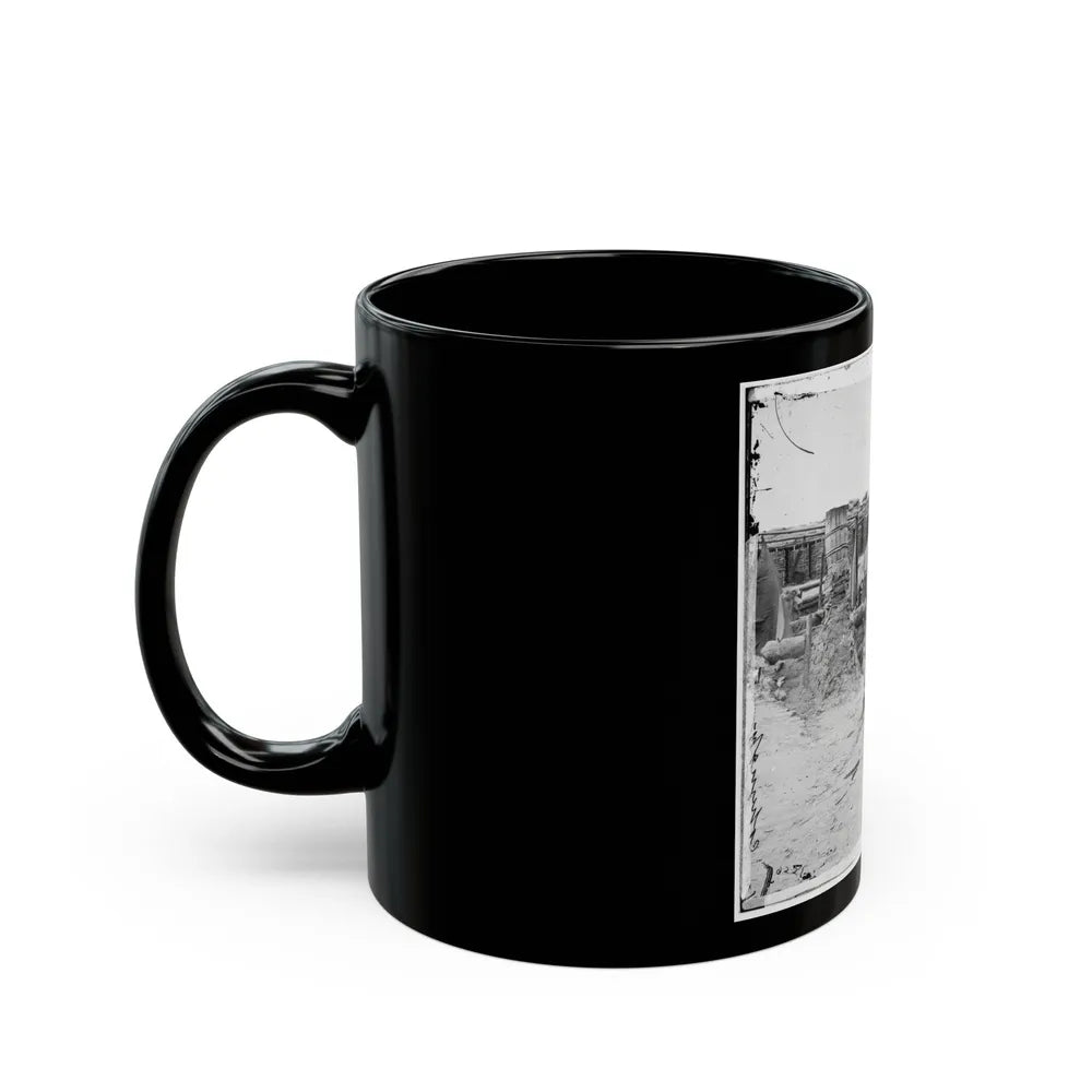 Petersburg, Va. Interior View Of Confederate Works (U.S. Civil War) Black Coffee Mug-Go Mug Yourself