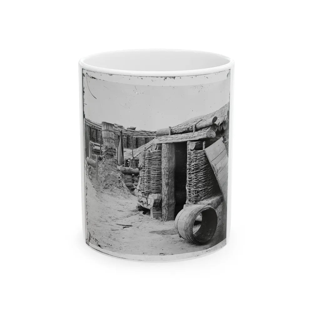 Petersburg, Va. Interior View Of Confederate Works (U.S. Civil War) White Coffee Mug-11oz-Go Mug Yourself