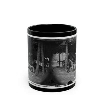 Petersburg, Va. Military Telegraph Operators At Headquarters; Another Group (U.S. Civil War) Black Coffee Mug-11oz-Go Mug Yourself