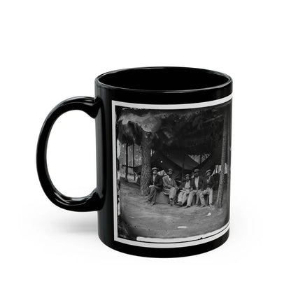 Petersburg, Va. Military Telegraph Operators At Headquarters; Another Group (U.S. Civil War) Black Coffee Mug-Go Mug Yourself