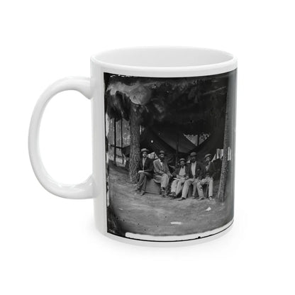 Petersburg, Va. Military Telegraph Operators At Headquarters; Another Group (U.S. Civil War) White Coffee Mug-Go Mug Yourself