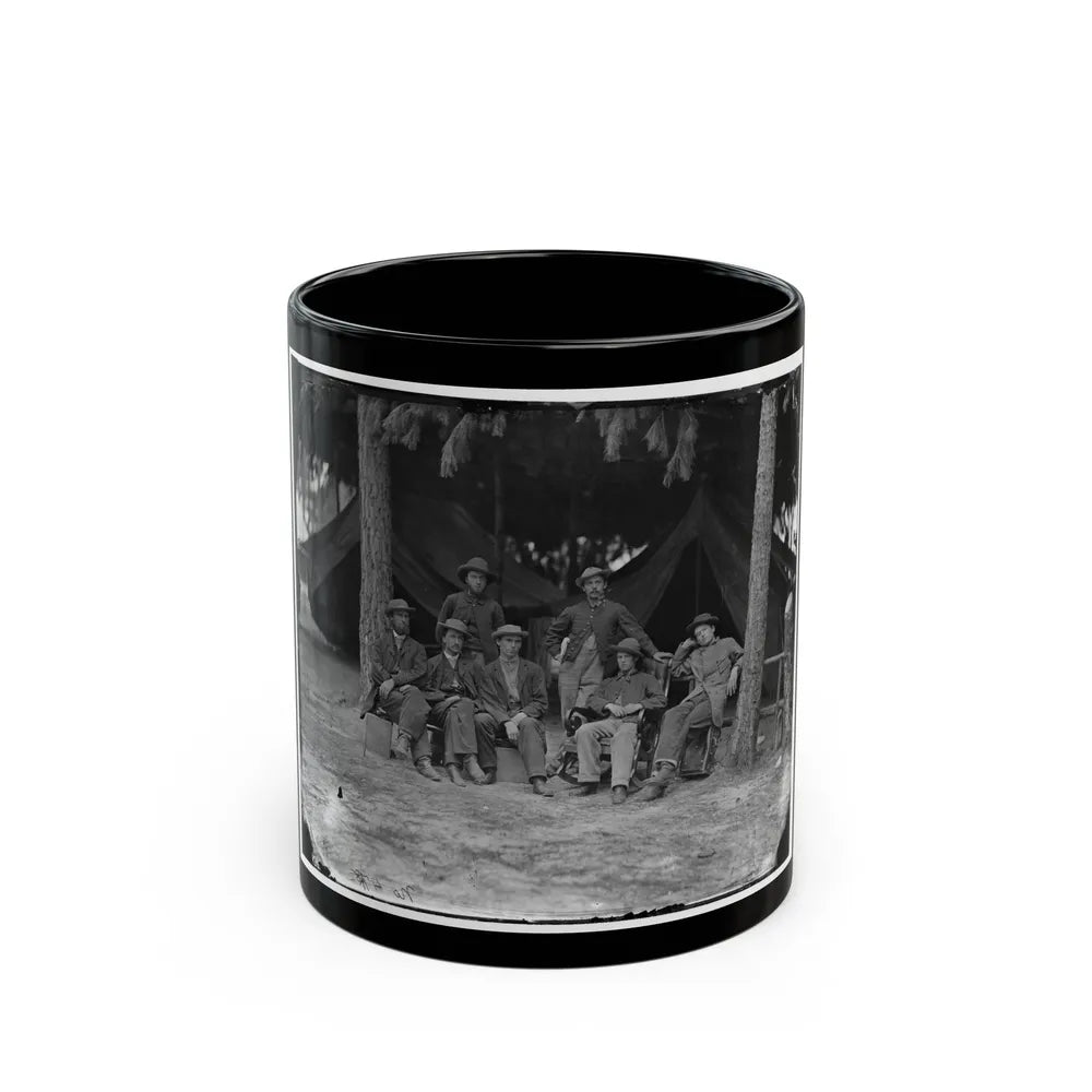 Petersburg, Va. Military Telegraph Operators At Headquarters (U.S. Civil War) Black Coffee Mug-11oz-Go Mug Yourself