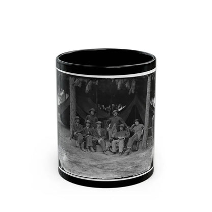 Petersburg, Va. Military Telegraph Operators At Headquarters (U.S. Civil War) Black Coffee Mug-11oz-Go Mug Yourself