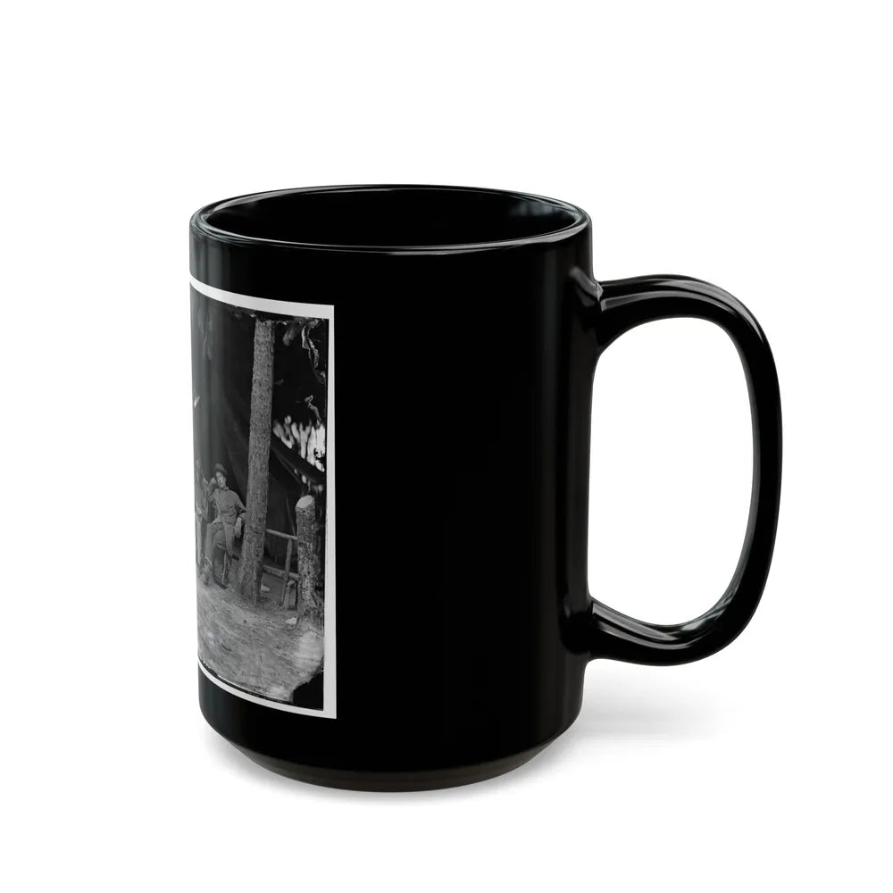 Petersburg, Va. Military Telegraph Operators At Headquarters (U.S. Civil War) Black Coffee Mug-Go Mug Yourself