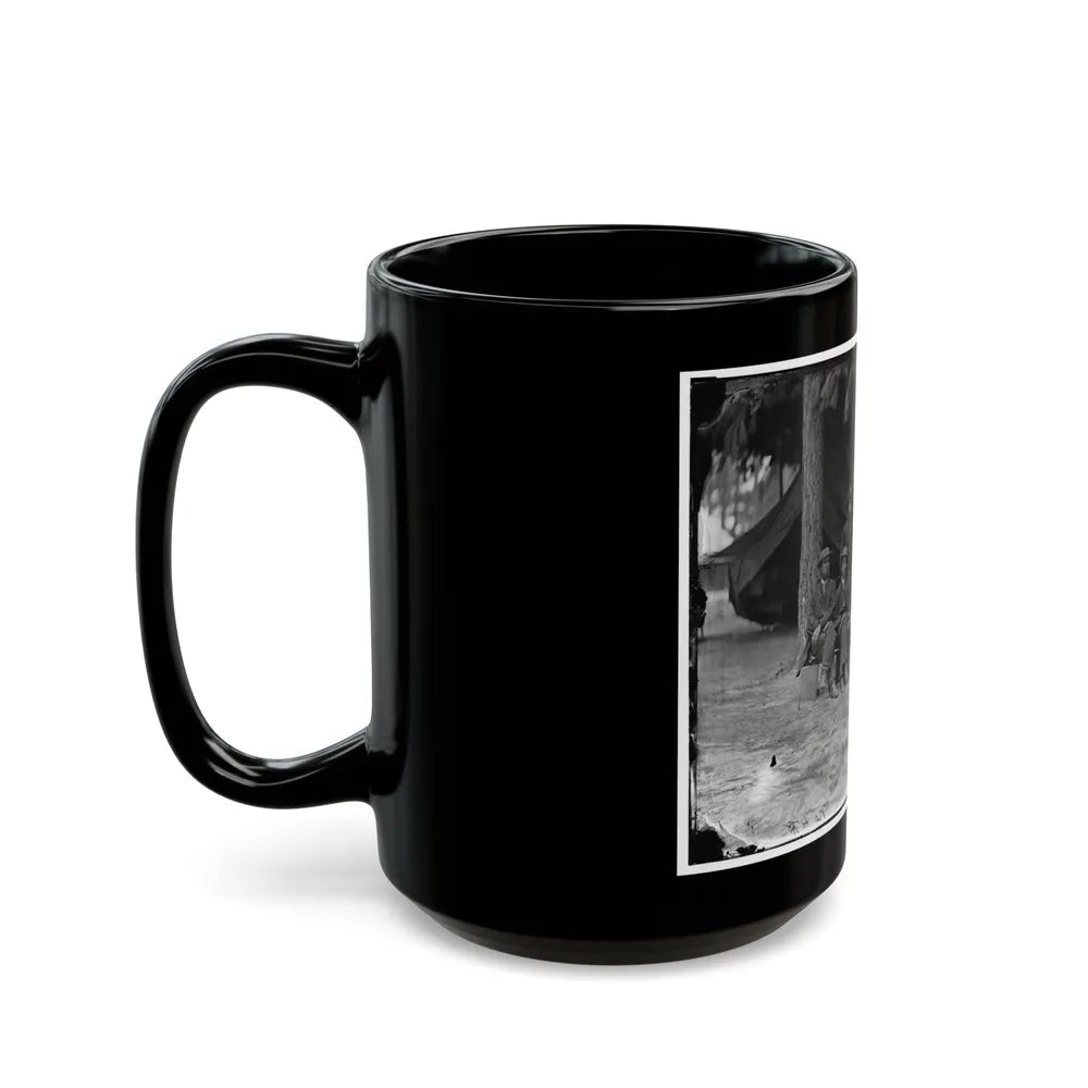 Petersburg, Va. Military Telegraph Operators At Headquarters (U.S. Civil War) Black Coffee Mug-Go Mug Yourself