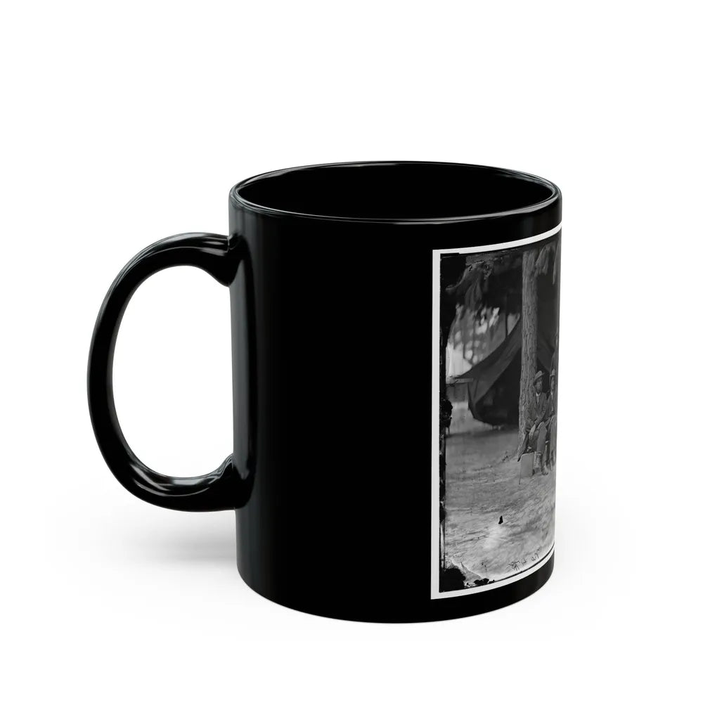 Petersburg, Va. Military Telegraph Operators At Headquarters (U.S. Civil War) Black Coffee Mug-Go Mug Yourself