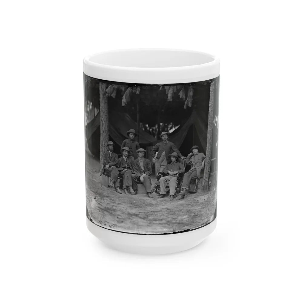 Petersburg, Va. Military Telegraph Operators At Headquarters (U.S. Civil War) White Coffee Mug-15oz-Go Mug Yourself