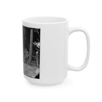 Petersburg, Va. Military Telegraph Operators At Headquarters (U.S. Civil War) White Coffee Mug-Go Mug Yourself