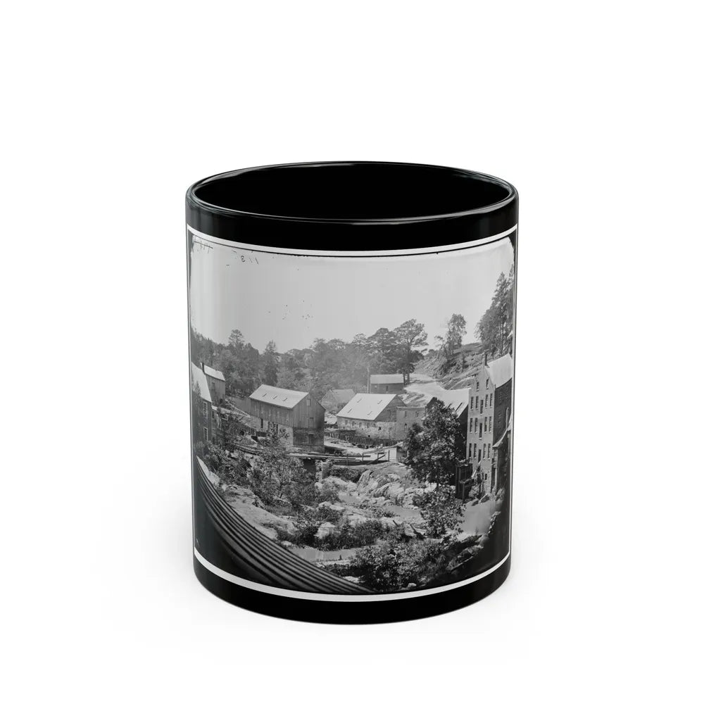 Petersburg, Va. Mills On The Appomattox River Near Campbell's Bridge (U.S. Civil War) Black Coffee Mug-11oz-Go Mug Yourself