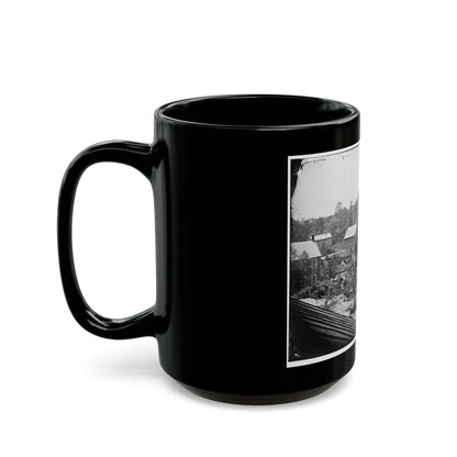 Petersburg, Va. Mills On The Appomattox River Near Campbell's Bridge (U.S. Civil War) Black Coffee Mug-Go Mug Yourself