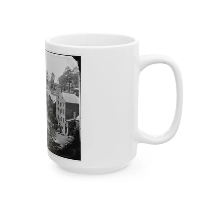 Petersburg, Va. Mills On The Appomattox River Near Campbell's Bridge (U.S. Civil War) White Coffee Mug-Go Mug Yourself