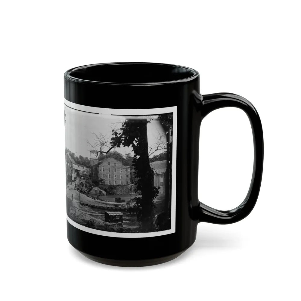 Petersburg, Va. Mills; Photographic Wagon Of Engineer Dept. In Foreground (U.S. Civil War) Black Coffee Mug-Go Mug Yourself