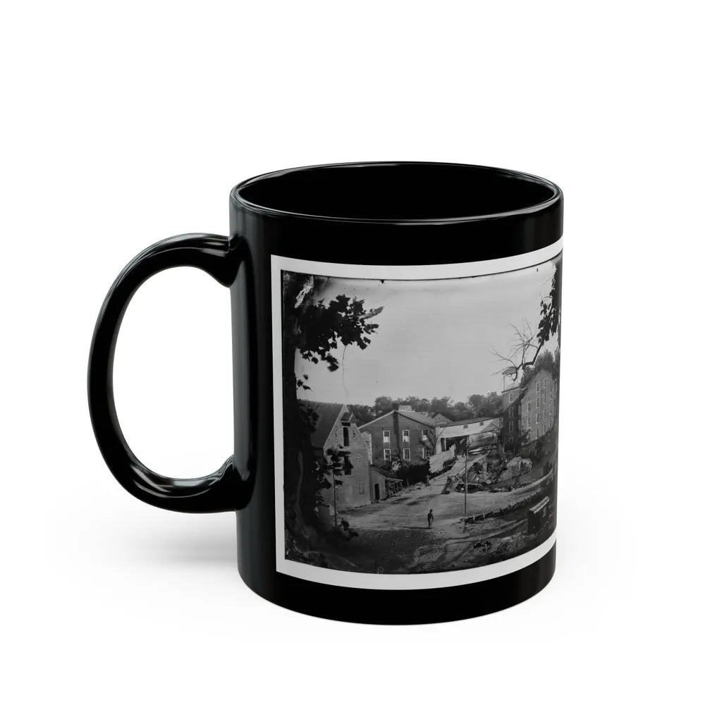 Petersburg, Va. Mills; Photographic Wagon Of Engineer Dept. In Foreground (U.S. Civil War) Black Coffee Mug-Go Mug Yourself