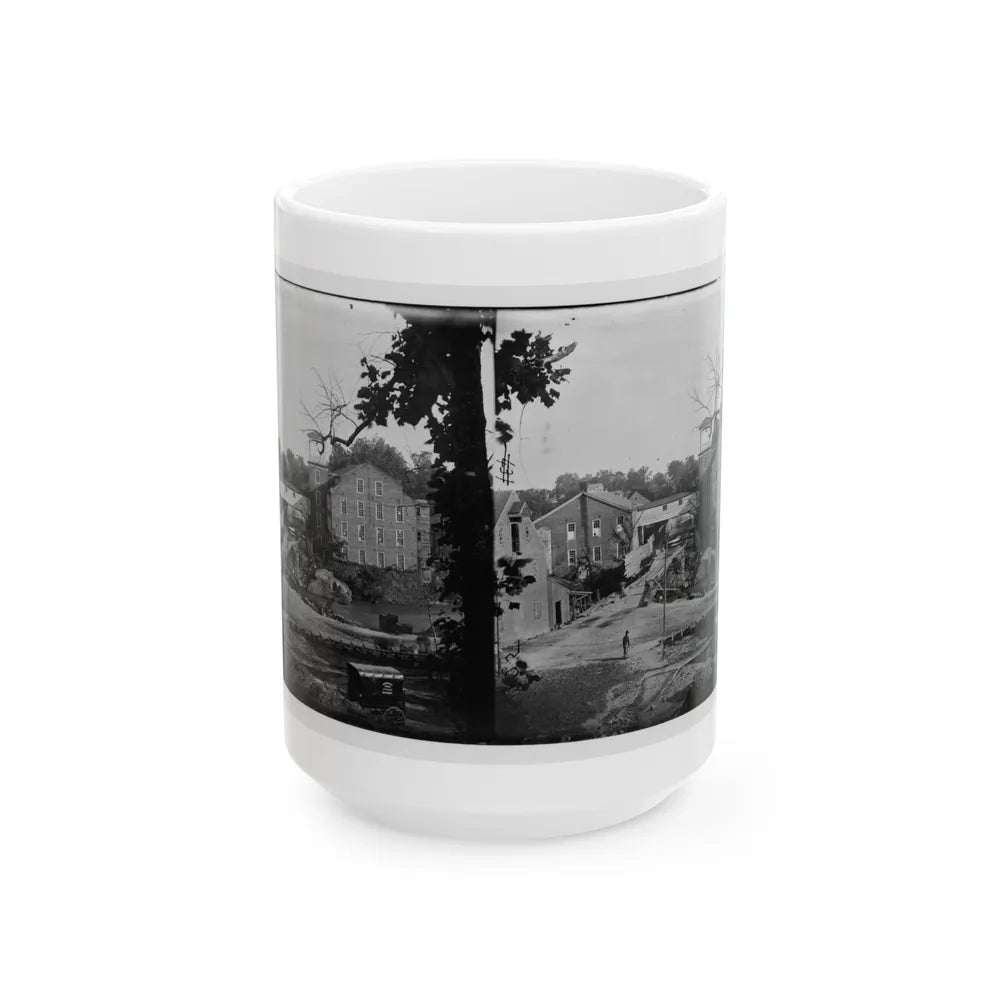 Petersburg, Va. Mills; Photographic Wagon Of Engineer Dept. In Foreground (U.S. Civil War) White Coffee Mug-15oz-Go Mug Yourself