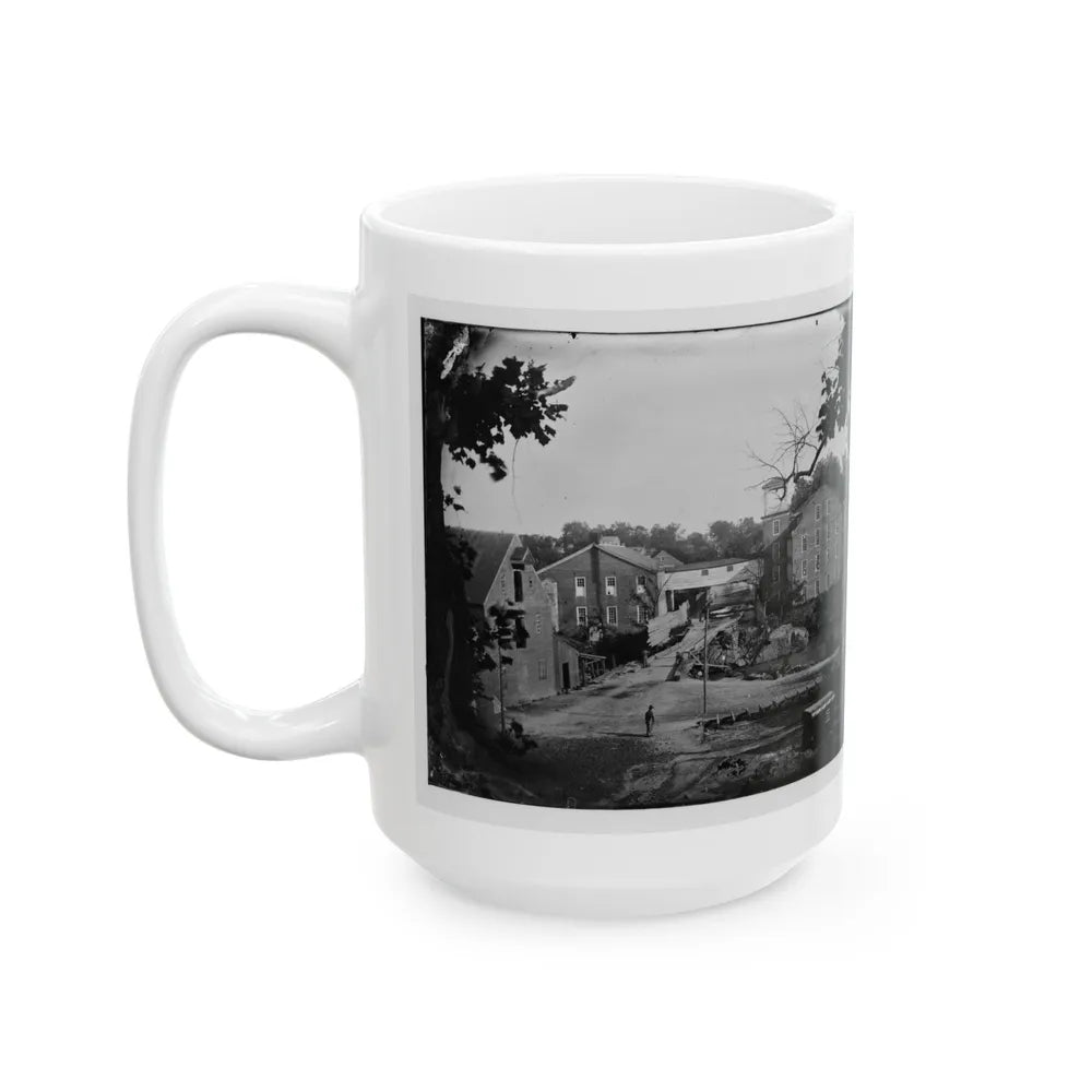 Petersburg, Va. Mills; Photographic Wagon Of Engineer Dept. In Foreground (U.S. Civil War) White Coffee Mug-Go Mug Yourself