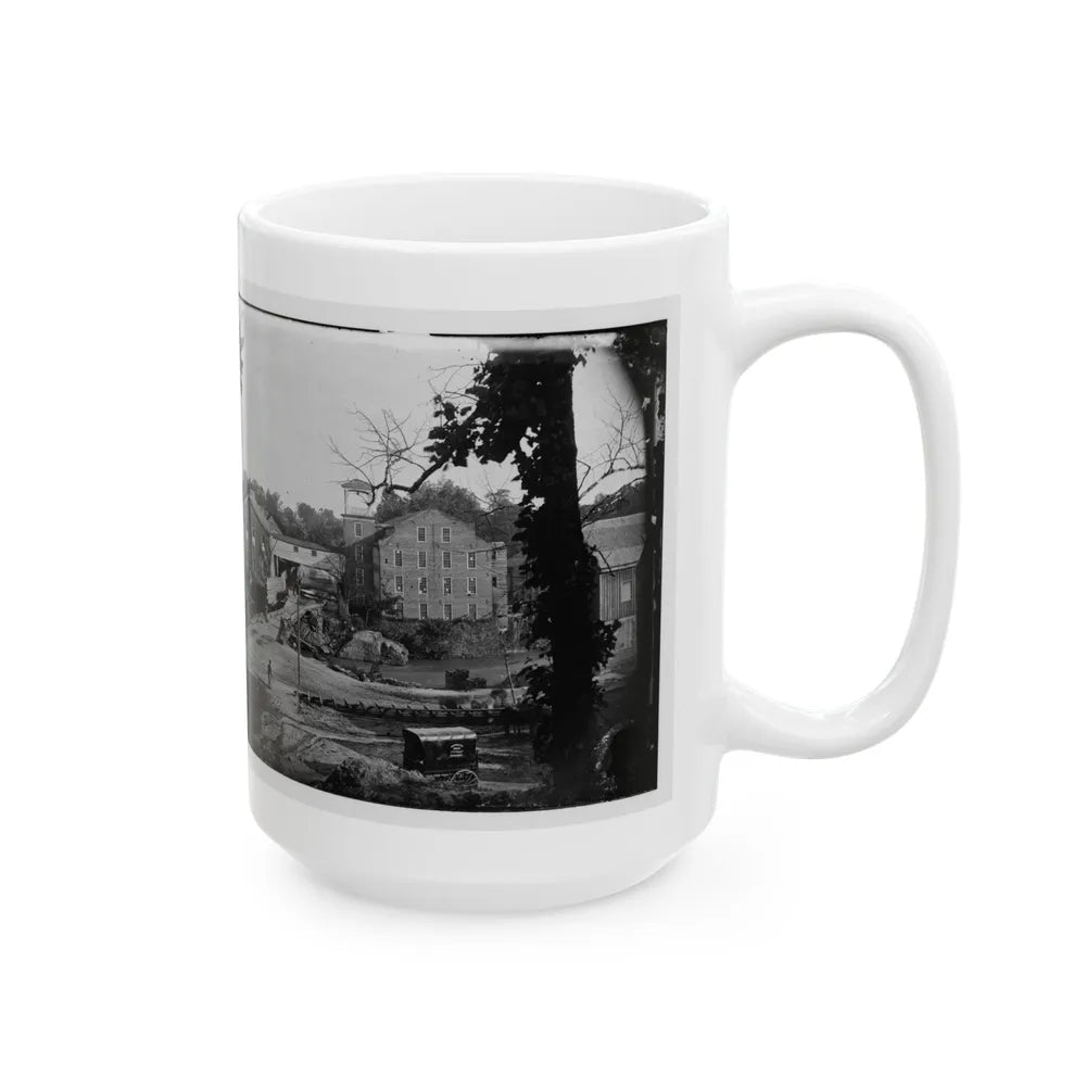 Petersburg, Va. Mills; Photographic Wagon Of Engineer Dept. In Foreground (U.S. Civil War) White Coffee Mug-Go Mug Yourself