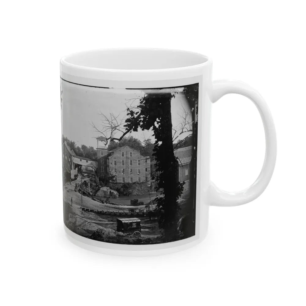 Petersburg, Va. Mills; Photographic Wagon Of Engineer Dept. In Foreground (U.S. Civil War) White Coffee Mug-Go Mug Yourself