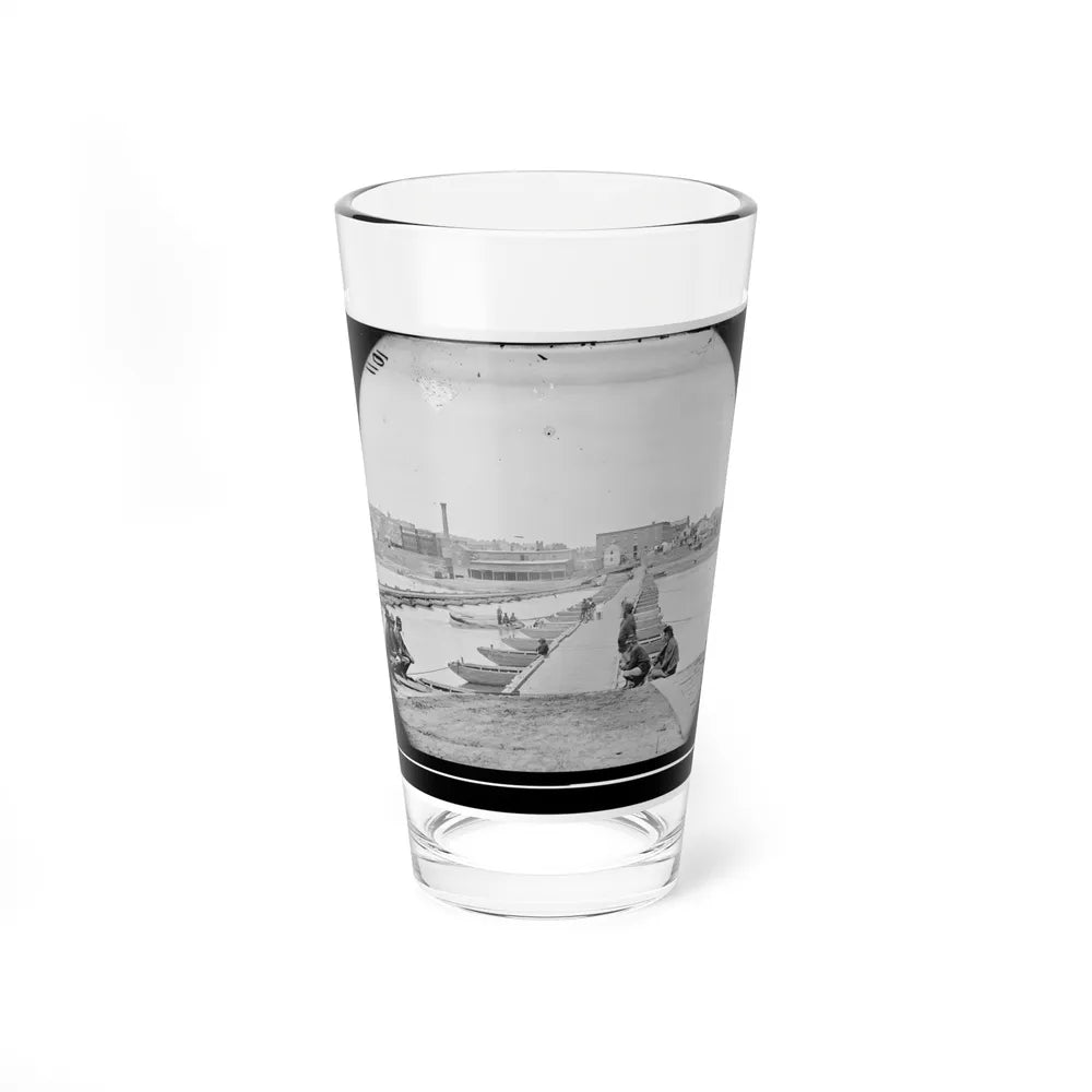 Petersburg, Va. Pontoon Bridges Across The Appomattox River (U.S. Civil War) Pint Glass 16oz-16oz-Go Mug Yourself