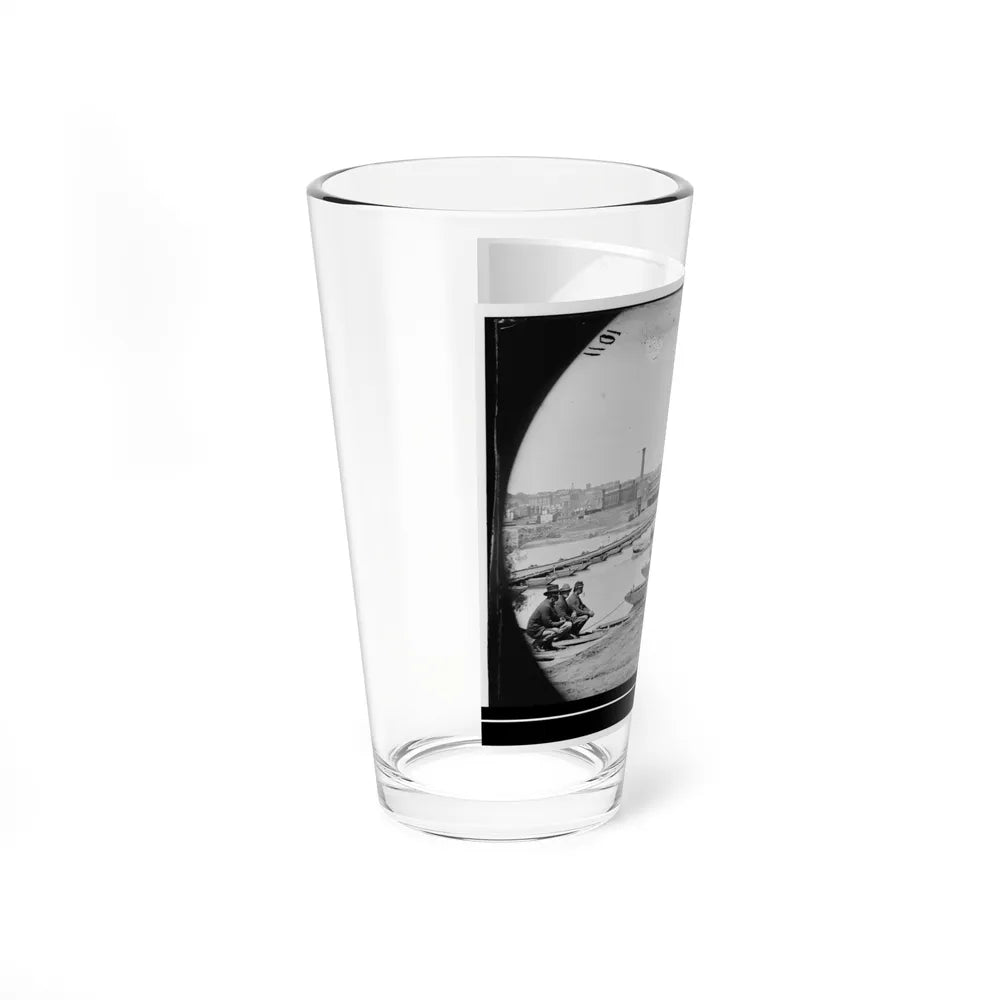 Petersburg, Va. Pontoon Bridges Across The Appomattox River (U.S. Civil War) Pint Glass 16oz-Go Mug Yourself