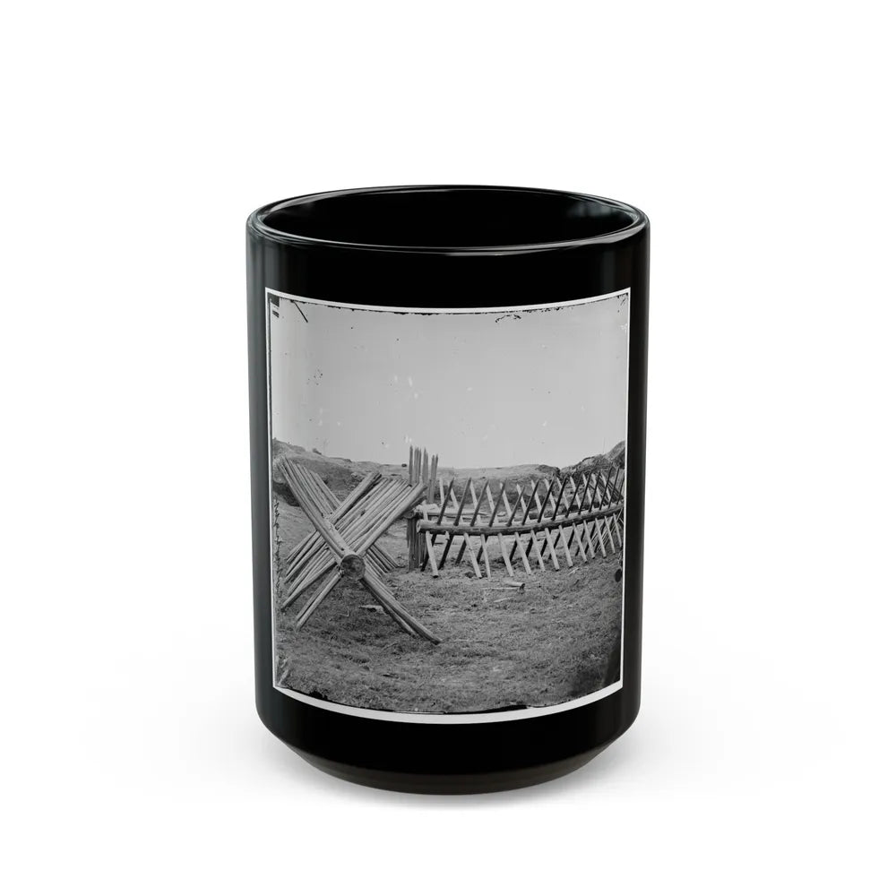 Petersburg, Va. Sections Of Chevaux-De-Frise Before Confederate Main Works (U.S. Civil War) Black Coffee Mug-15oz-Go Mug Yourself