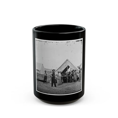 Petersburg, Va. Sutler's Tent, 2d Division, 9th Corps (U.S. Civil War) Black Coffee Mug-15oz-Go Mug Yourself