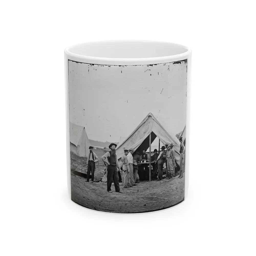 Petersburg, Va. Sutler's Tent, 2d Division, 9th Corps (U.S. Civil War) White Coffee Mug-11oz-Go Mug Yourself