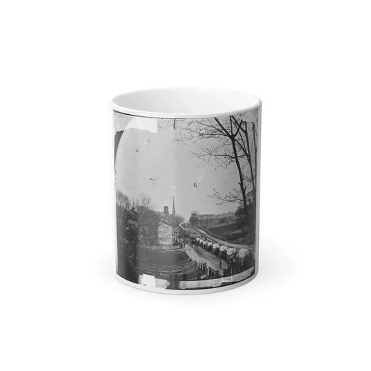 Petersburg, Va. The First Federal Wagon Train Entering the Town (U.S. Civil War) Color Changing Coffee Mug 11oz-11oz-Go Mug Yourself