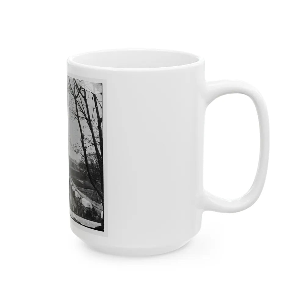 Petersburg, Va. The First Federal Wagon Train Entering The Town (U.S. Civil War) White Coffee Mug-Go Mug Yourself