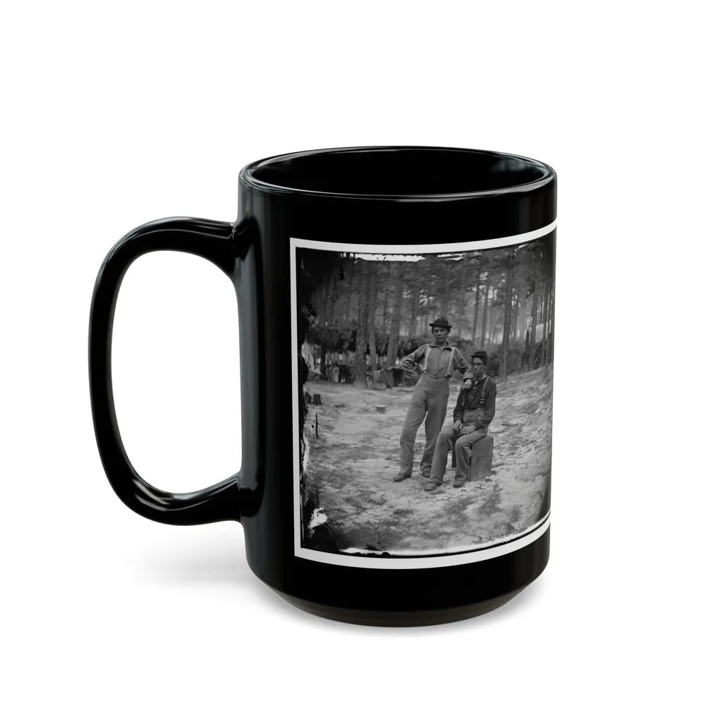 Petersburg, Va. Two Youthful Military Telegraph Operators At Headquarters (U.S. Civil War) Black Coffee Mug-Go Mug Yourself