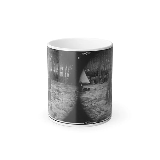 Petersburg, Va. Two Youthful Military Telegraph Operators at Headquarters (U.S. Civil War) Color Changing Coffee Mug 11oz-11oz-Go Mug Yourself