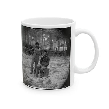 Petersburg, Va. Two Youthful Military Telegraph Operators At Headquarters (U.S. Civil War) White Coffee Mug-Go Mug Yourself