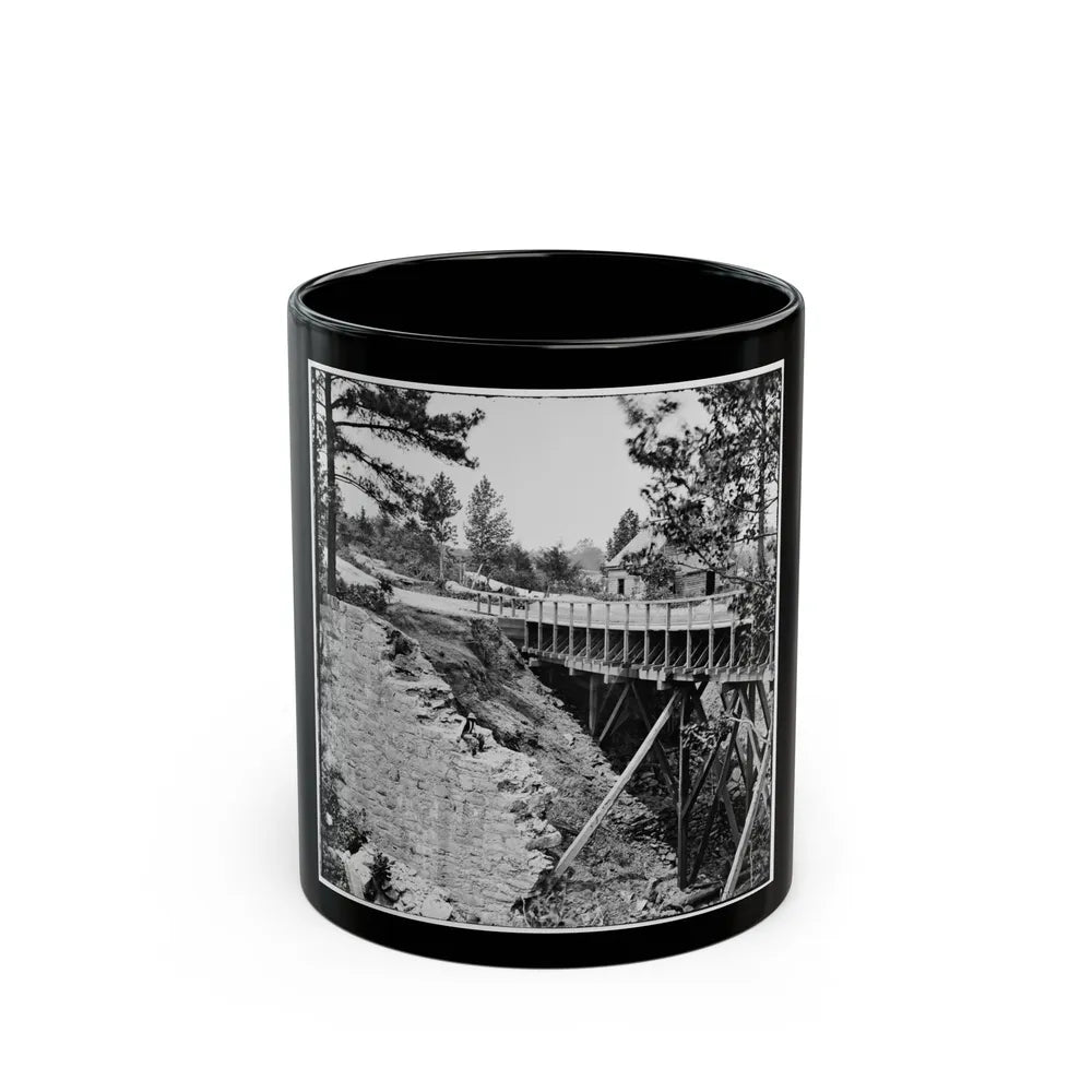 Petersburg, Va., Vicinity. Canal Aqueduct (U.S. Civil War) Black Coffee Mug-11oz-Go Mug Yourself