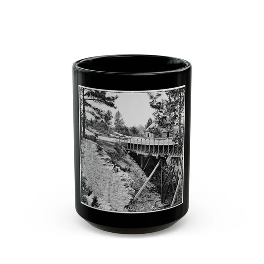 Petersburg, Va., Vicinity. Canal Aqueduct (U.S. Civil War) Black Coffee Mug-15oz-Go Mug Yourself