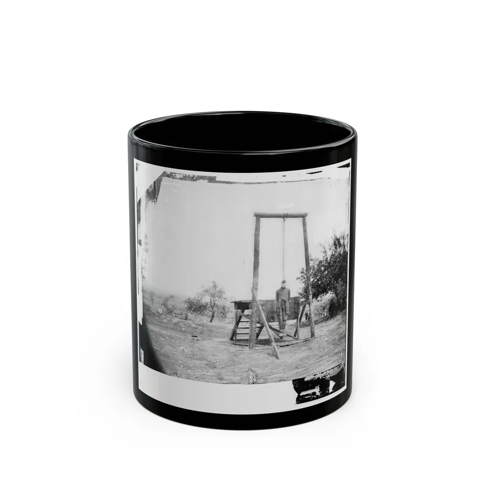 Petersburg, Va., Vicinity. The Execution Of William Johnson, Jordan's Farm (U.S. Civil War) Black Coffee Mug-11oz-Go Mug Yourself