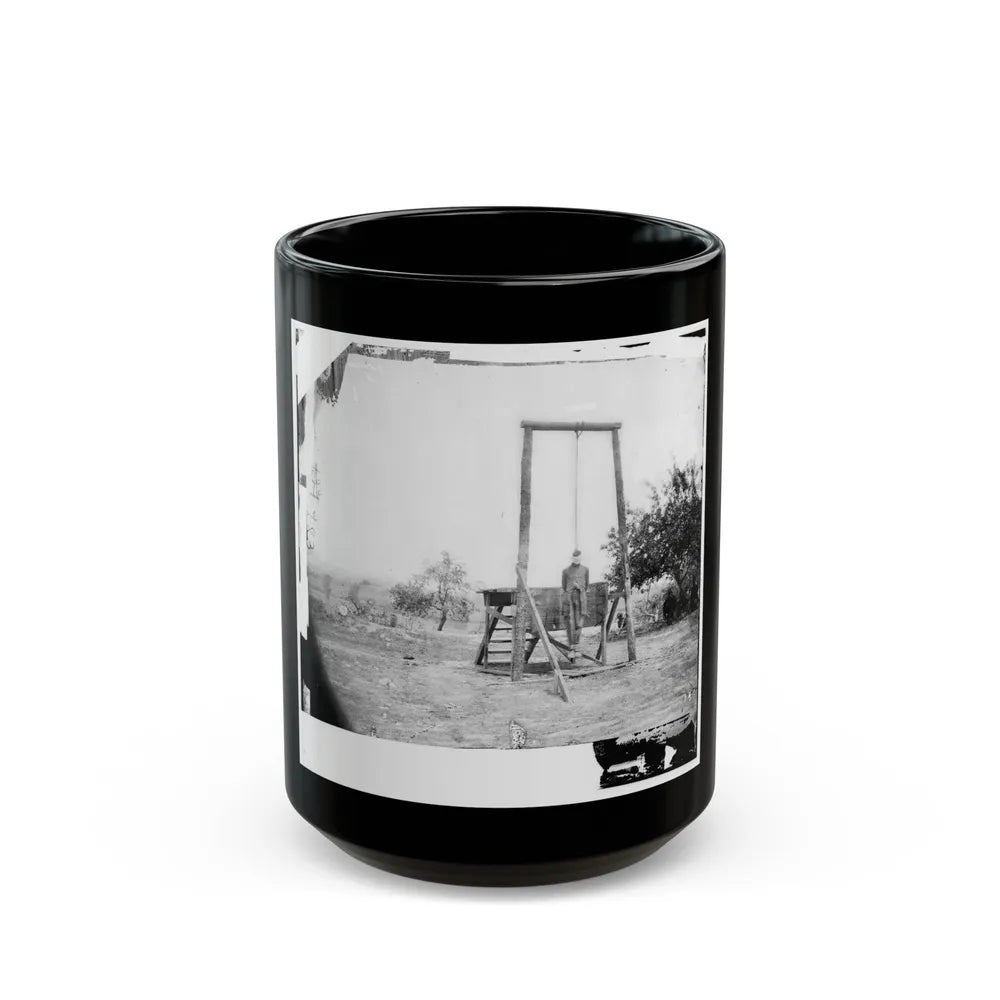 Petersburg, Va., Vicinity. The Execution Of William Johnson, Jordan's Farm (U.S. Civil War) Black Coffee Mug-15oz-Go Mug Yourself