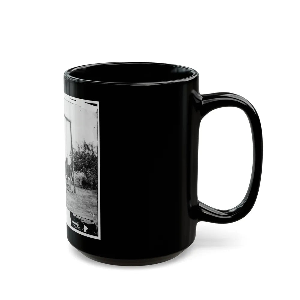 Petersburg, Va., Vicinity. The Execution Of William Johnson, Jordan's Farm (U.S. Civil War) Black Coffee Mug-Go Mug Yourself