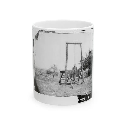 Petersburg, Va., Vicinity. The Execution Of William Johnson, Jordan's Farm (U.S. Civil War) White Coffee Mug-11oz-Go Mug Yourself