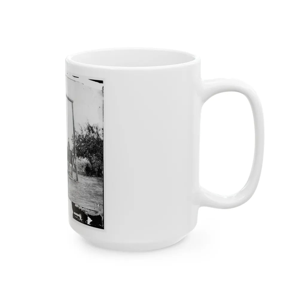 Petersburg, Va., Vicinity. The Execution Of William Johnson, Jordan's Farm (U.S. Civil War) White Coffee Mug-Go Mug Yourself