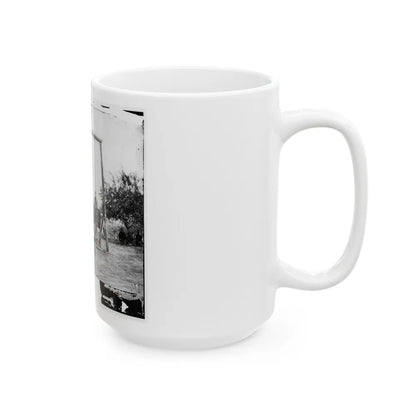 Petersburg, Va., Vicinity. The Execution Of William Johnson, Jordan's Farm (U.S. Civil War) White Coffee Mug-Go Mug Yourself