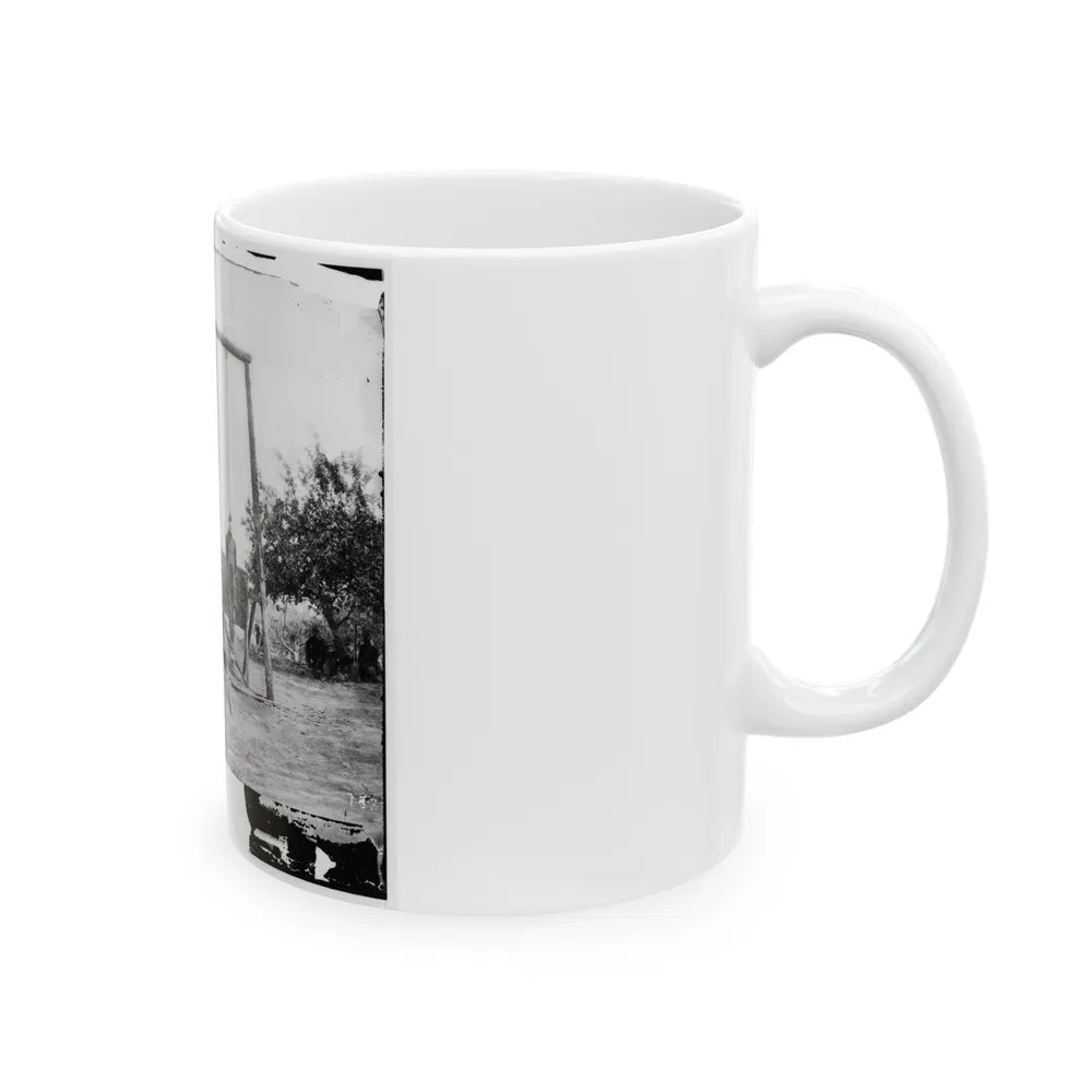 Petersburg, Va., Vicinity. The Execution Of William Johnson, Jordan's Farm (U.S. Civil War) White Coffee Mug-Go Mug Yourself