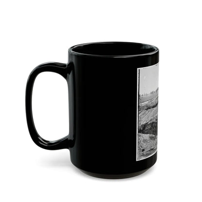 Petersburg, Va. View From Breastworks Of Fort Sedgwick (U.S. Civil War) Black Coffee Mug-Go Mug Yourself